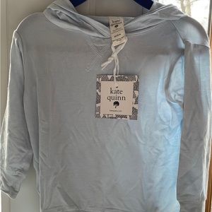 New Kate Quinn LS skinny bamboo hoodie